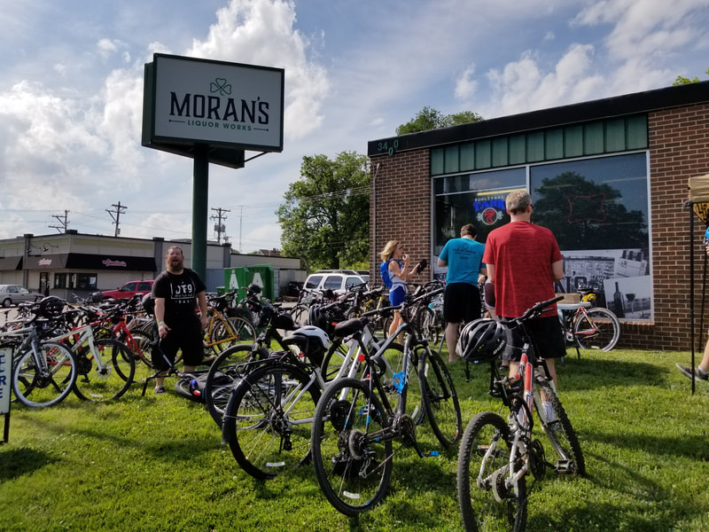 Tour de Brew 2019 Bikes at Moran's Liquor Works