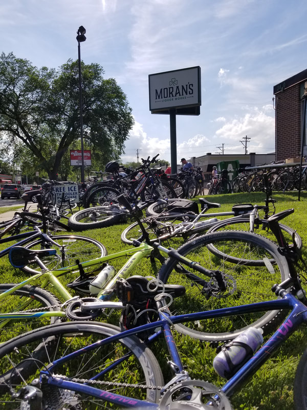 Bikes at moran's liquor works for tour de brew 2019 event