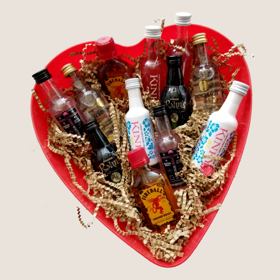 cupid's shooters gift basket moran's liquor works
